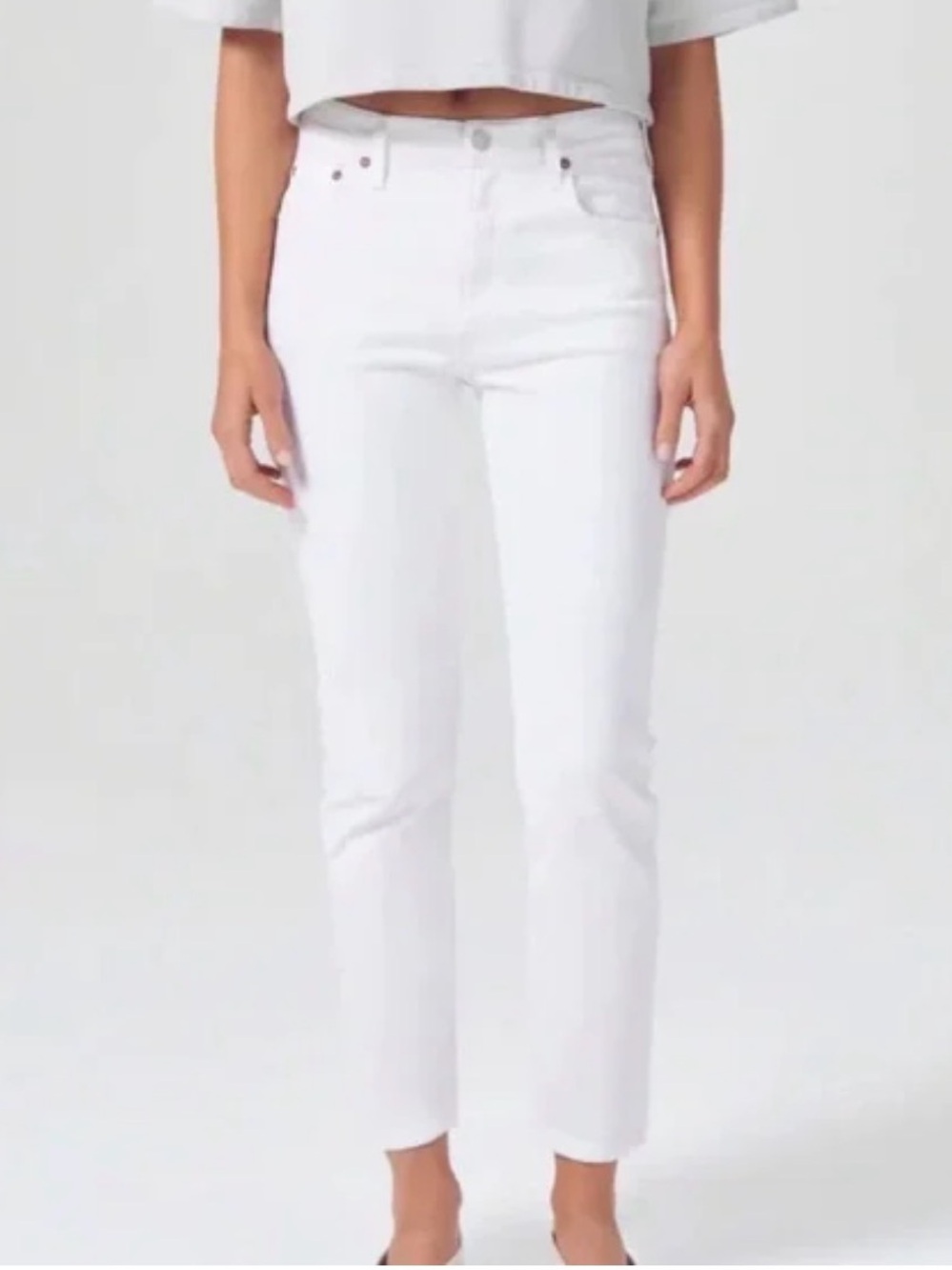 Agolde | 27 | White | High-Rise Denim Jeans